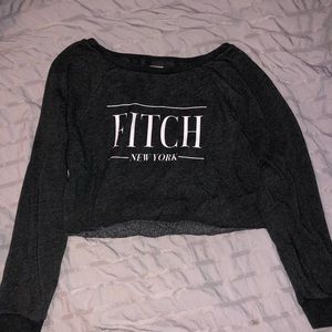 Abercrombie & Fitch Large cropped sweatshirt